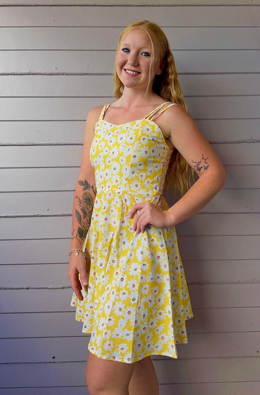 Yellow Floral Dress