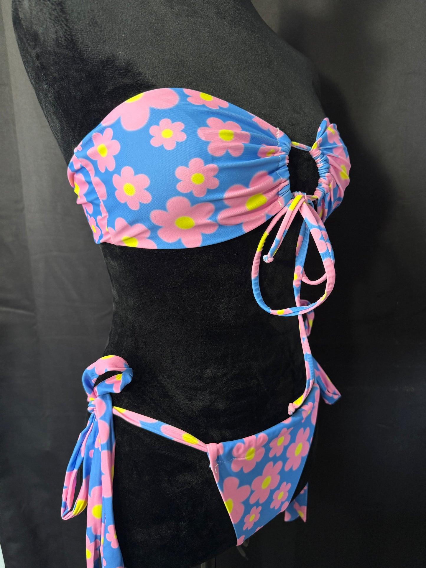 2- Piece Floral Print Bikini Swimsuit