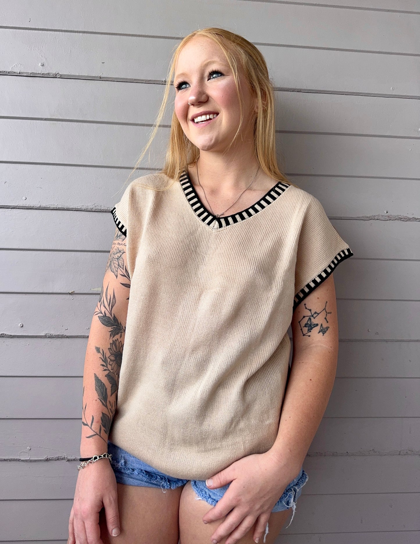 Sleeveless Knit Top