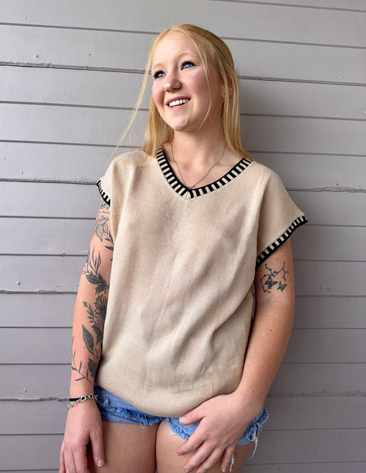 Sleeveless Knit Top