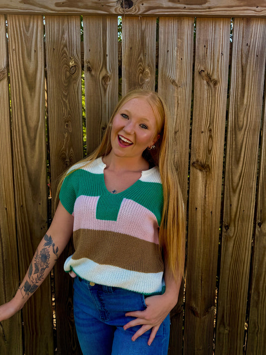 Multicolor Knit Top