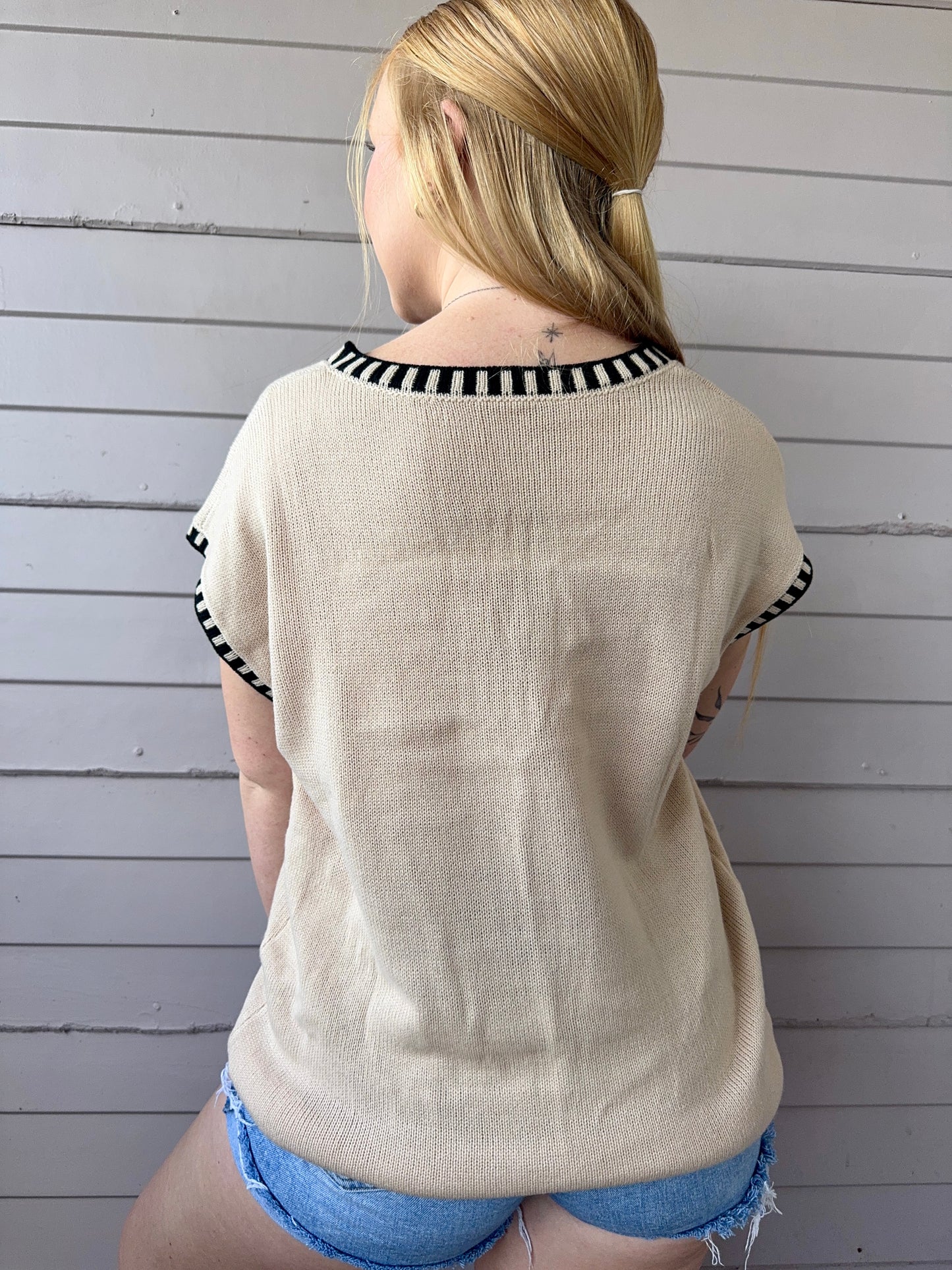 Sleeveless Knit Top
