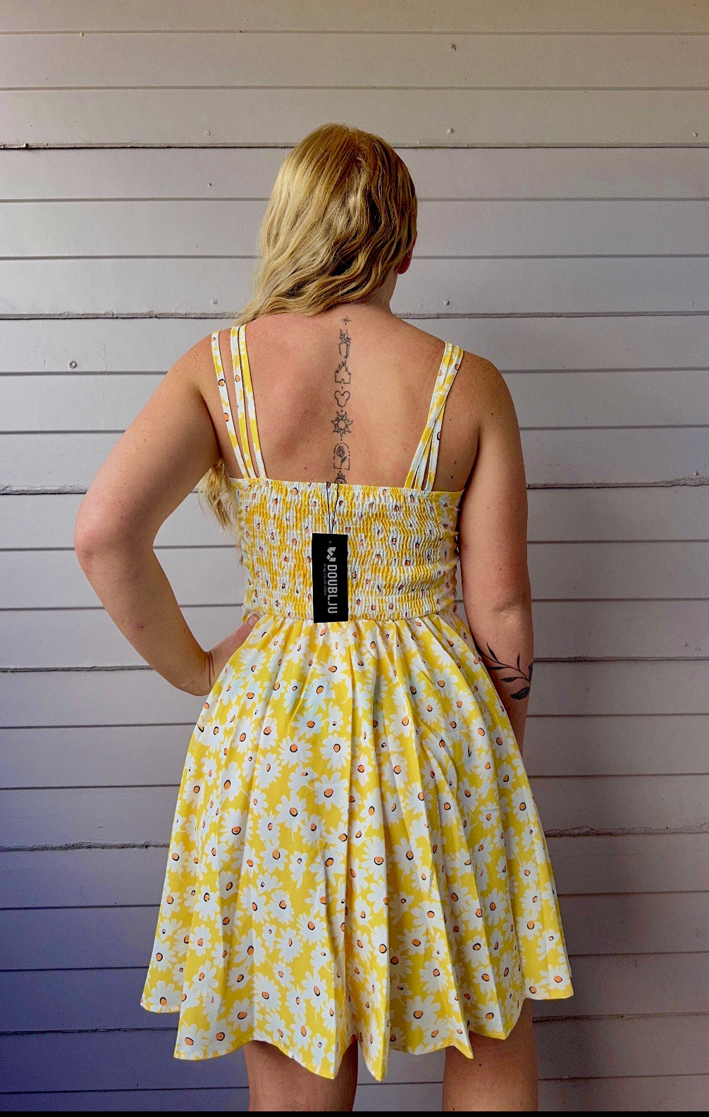 Yellow Floral Dress