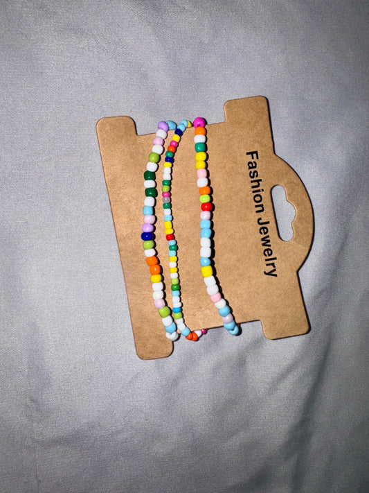 Dainty Colorful Bead Bracelets