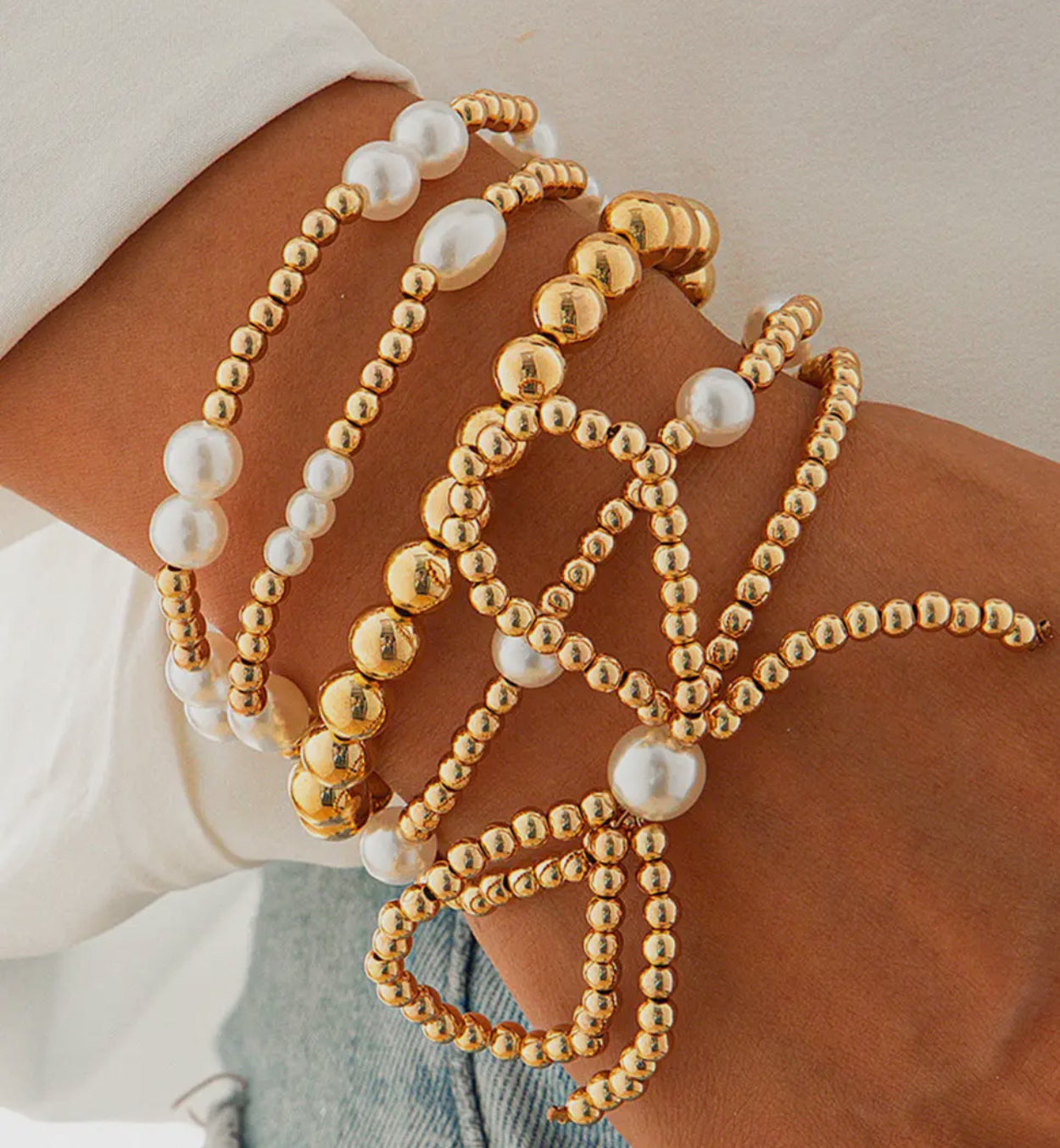 Gold Multi Layered Bracelets