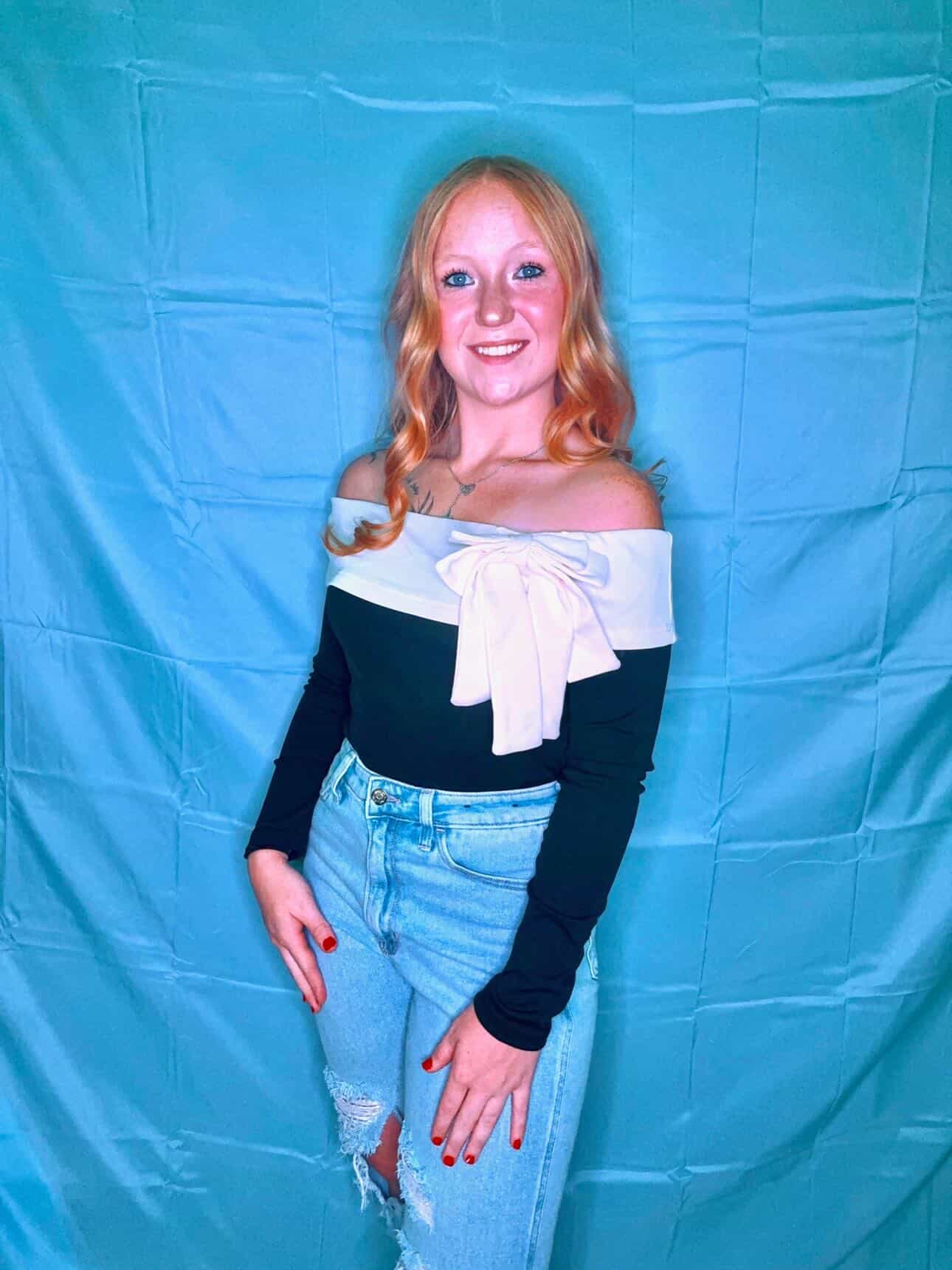 Long Sleeve Bow Top