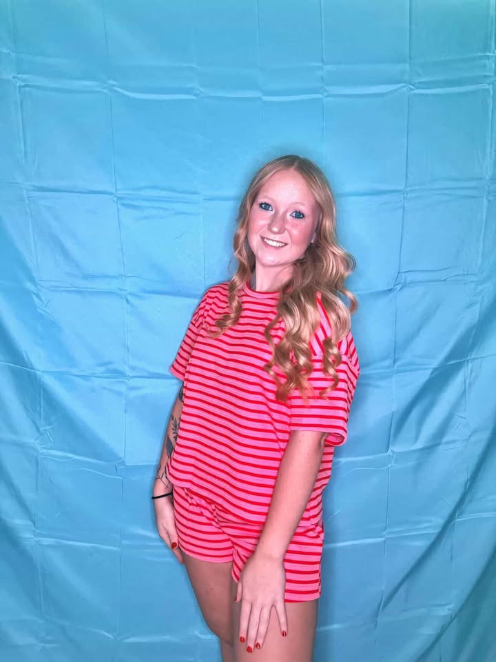 Striped Casual Short Set